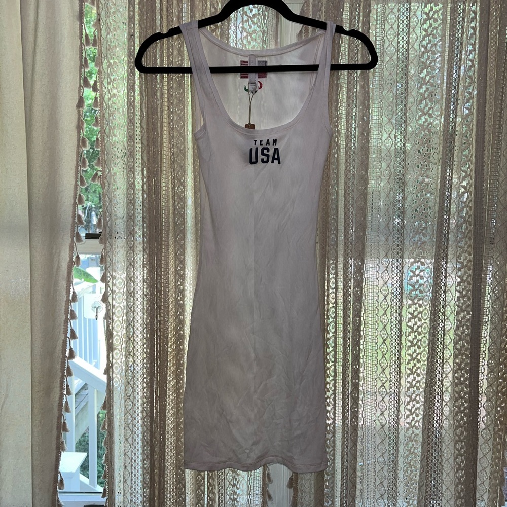 SKIMS White Team USA Tank Dress